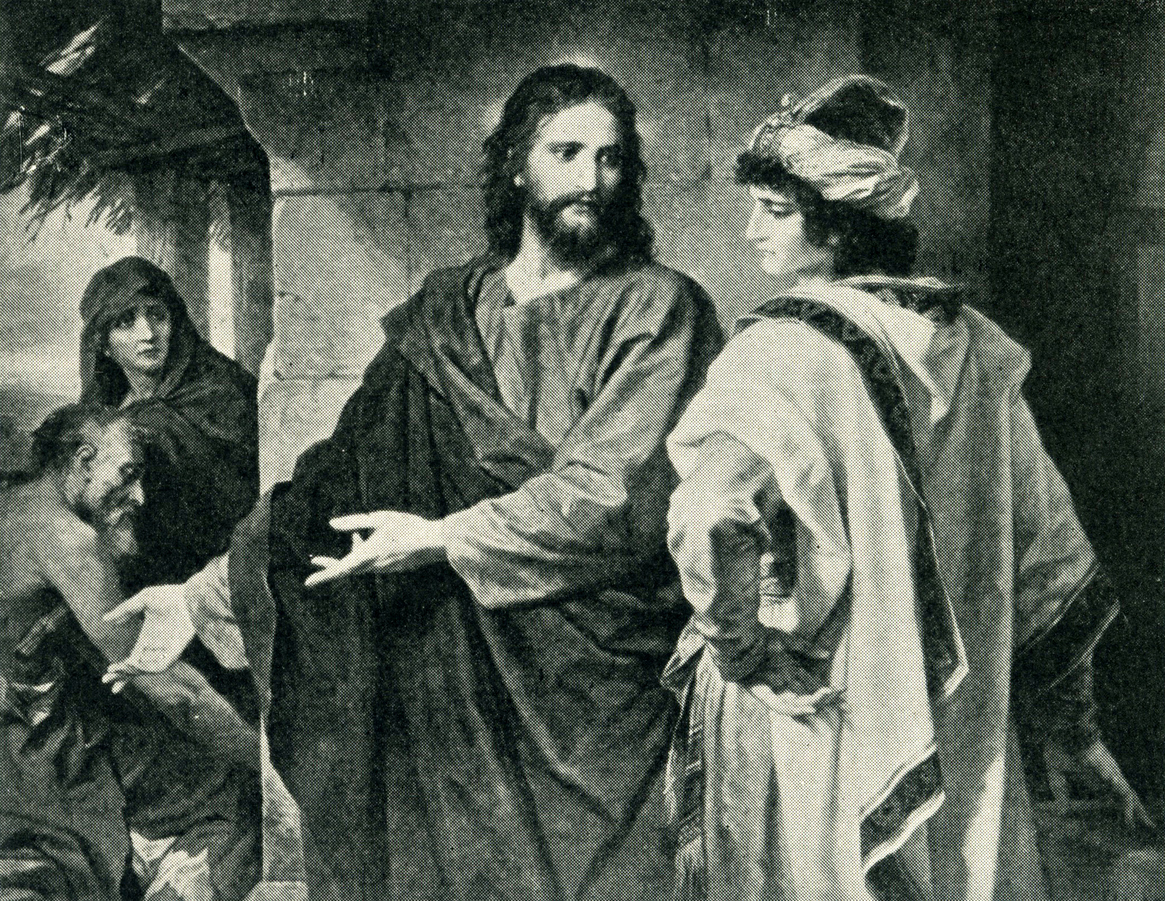 Christ and the Young Ruler by Heinrich Hofmann